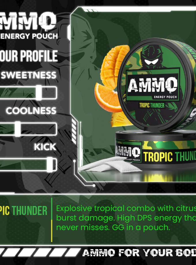 AMMO Caffeine Pouch 100mg Tropic Thunder